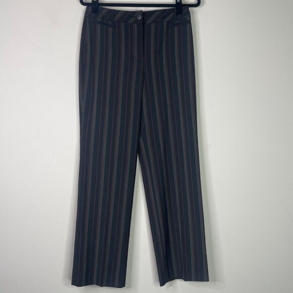 LOFT Laura Striped Wool Blend Pants Women's Size 4 - Picture 1 of 9